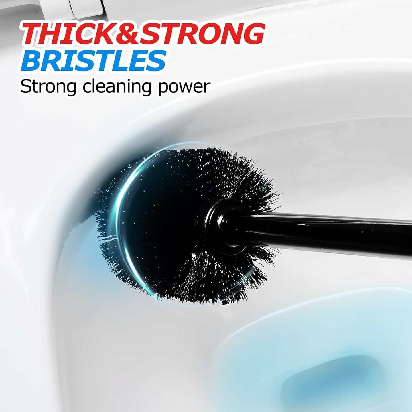 FORASTO 3 in 1 Toilet Plunger and Brush Set, Extended Handle, Groove Gap Brush, Bathroom Cleaning Tools, Toilet Bowl Brush Combo, Cleaning Supplies