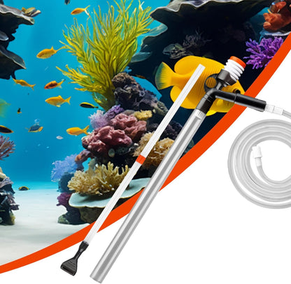 Vacuum Gravel Cleaner Kit | Aquarium Gravel Cleaner Water Changer, Fish Tank Cleaner Vacuum For Gravel And Sand Cleaning | Essential Tool For Aquarium Maintenance