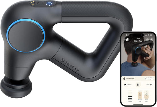 Therabody Theragun Prime Plus - Heated, Powerful Massage Gun for Enhanced Warm-Up & Workout Recovery - Quiet Deep Tissue Massager for Body and Back Pain Relief - Leg & Back Massager with Heat