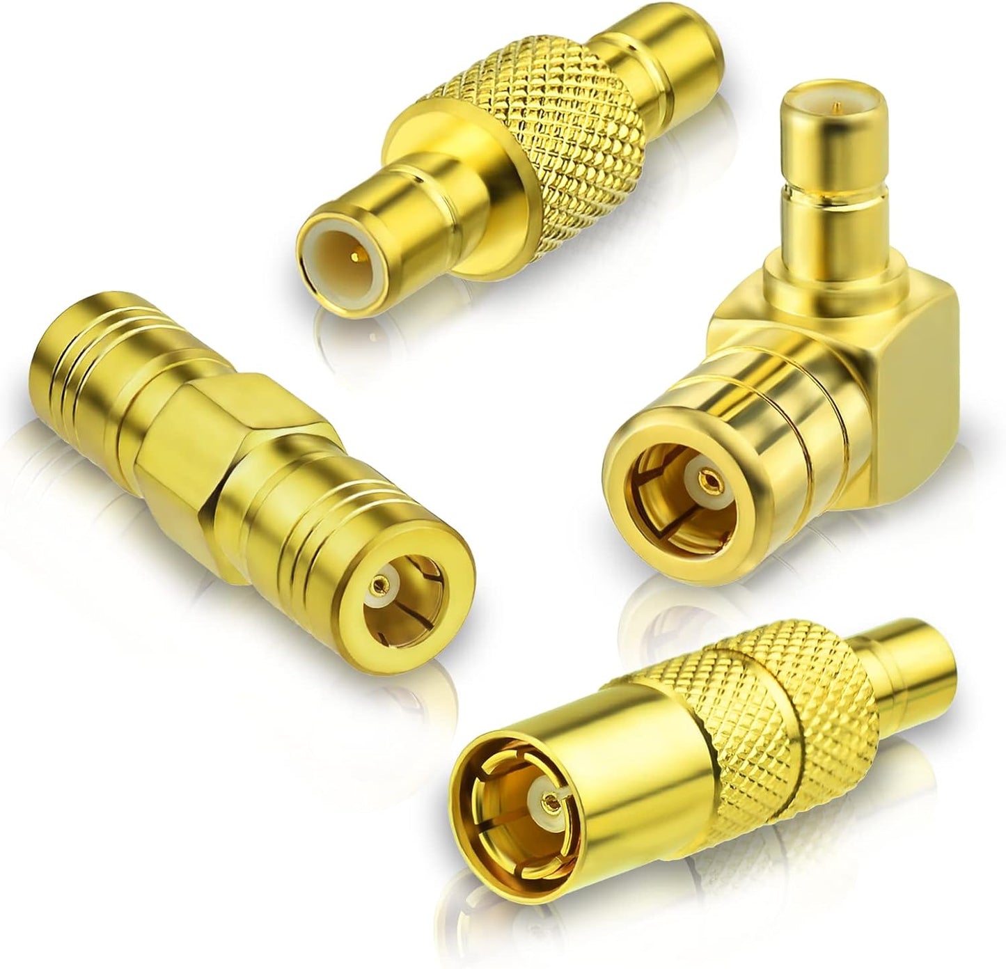 Bingfu SMB Female to Male Adapter Converter Connector 4 Kit Adapter DAB Car Antenna for Dab+ Radio