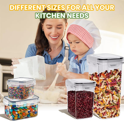 Necomi 42 Pack Airtight Food Storage Containers Set, BPA Free Leak-Proof Kitchen Pantry Organizations, Kitchen Canisters Set, Seal for Flour & Dry Foods, Cereal Storage Containers (42)