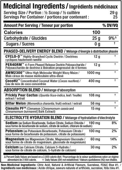 ALLMAX Nutrition - CARBION+ (Hydration, Endurance & Recovery) - Blue Ice - 725 Gram