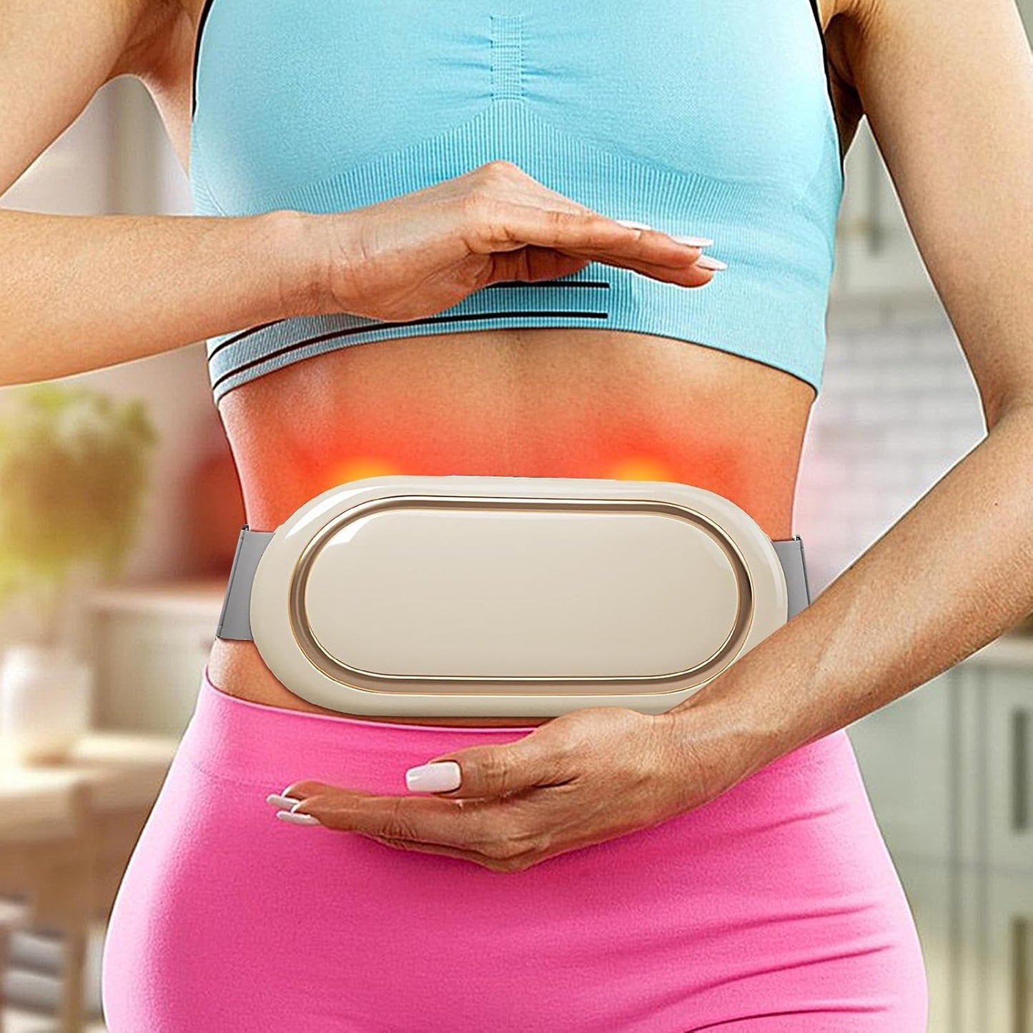 Nybhyjka Abdominal Exercise Band | Electric Abdominal Strengthener, Portable Wireless Massage Belt for Muscle Building Fat Burning Shaping and Firming
