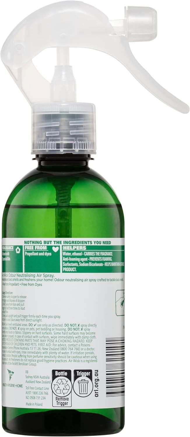 Air Wick Odour Neutralising Spray, Eucalyptus & Freesia, 236mL (Pack of 8)