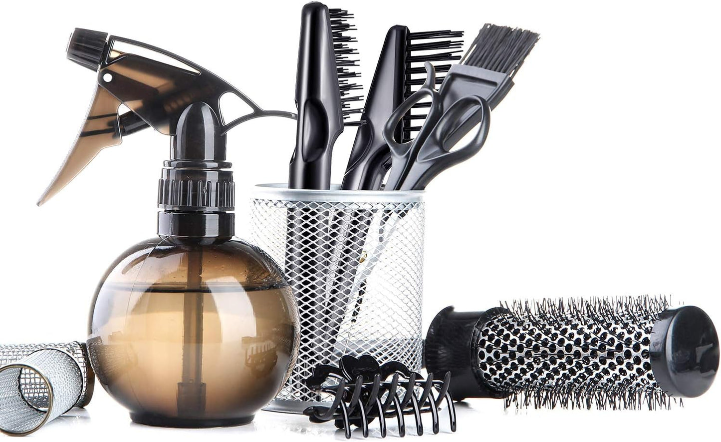 Hair Brush Cleaning Tool Hair Brush Cleaner Rake for Removing Dirt Home and Salon Use, Black (2 Packs)