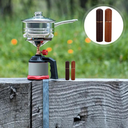 SUPVOX Shockproof Portable Box 2pcs Camping Storage Box Table Wood Container Easy Access Holder for Outdoor
