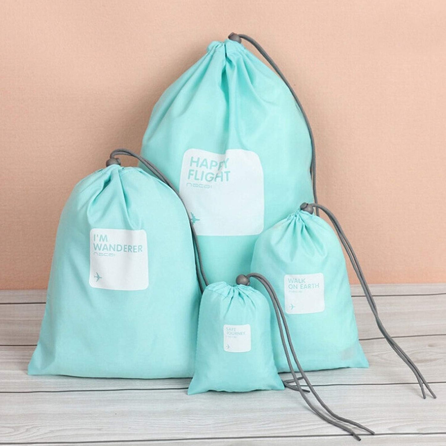 Comius 8 x Travel Bags, Soft Waterproof Bag, Portable Shoulder Bag, Cosmetic Suitcase, Laundry Toilet, Drawstring Bag