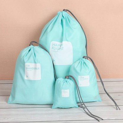 Comius 8 x Travel Bags, Soft Waterproof Bag, Portable Shoulder Bag, Cosmetic Suitcase, Laundry Toilet, Drawstring Bag