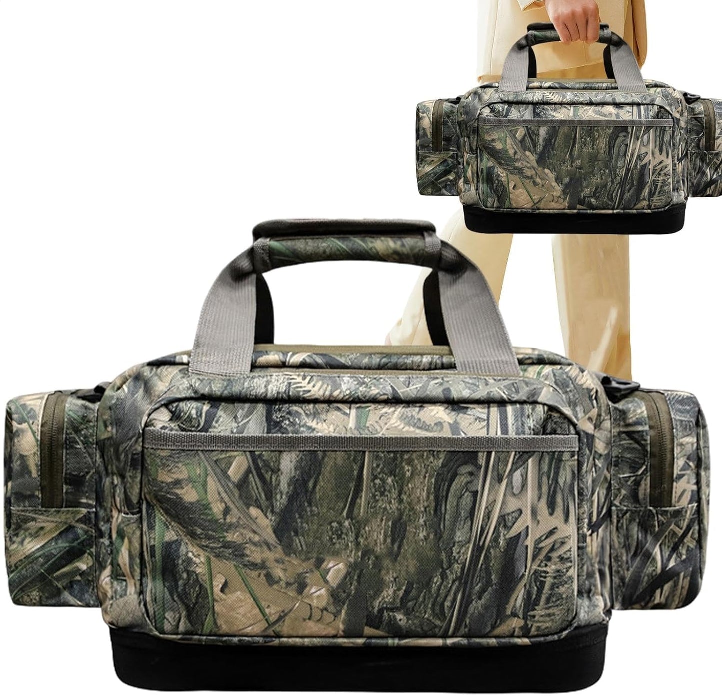 Hunter Bag, Waterfowl Hunting Bag, Hunting Clothes Bag, Refuge Gear Bag, Outdoor Duffle Bag, Hunting Duffle Bag, Adjustable Duffle Bag, Hunting Gear Organizer for Outdoor Travel and Camping