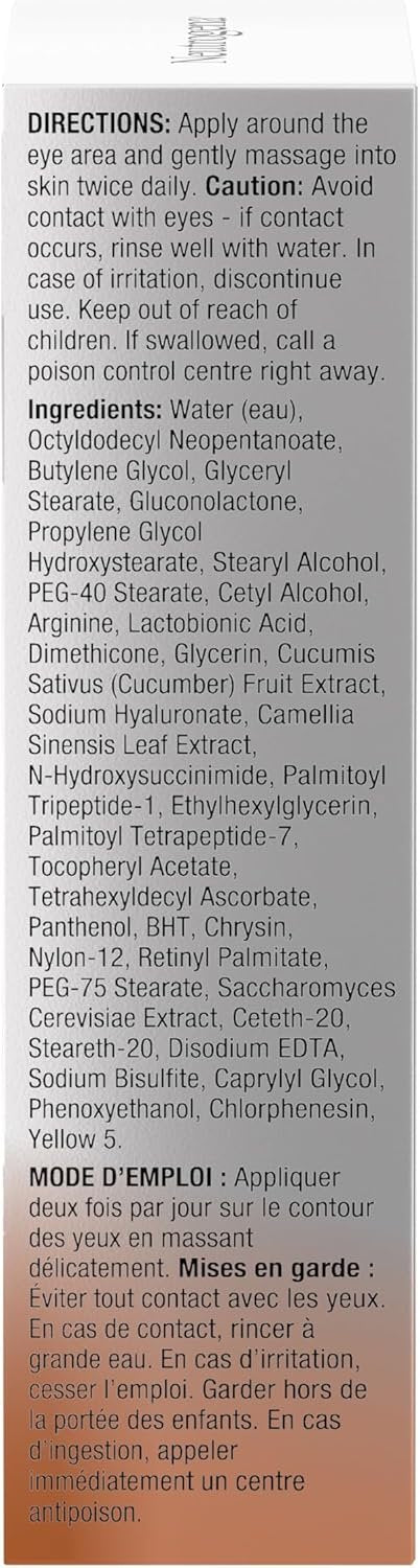 Neutrogena Rapid Firming Peptide Multi Action Eye Cream - Peptides - Dark Circles, Firm Skin, Puffy Eyes - 15 grams