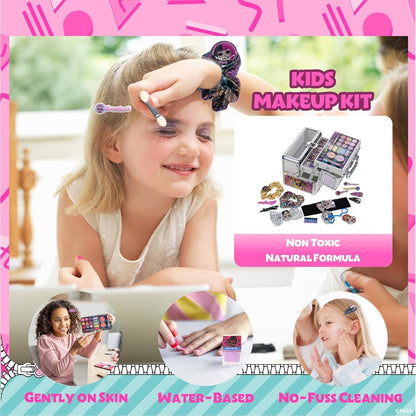 L.O.L Surprise! Townley Girl Train Case Cosmetic Makeup Set Includes Lip Gloss, Eye Shimmer, Nail Polish, Hair Accessories & more! for Kids Girls, Ages 5+ perfect for Parties, Sleepovers & Makeovers