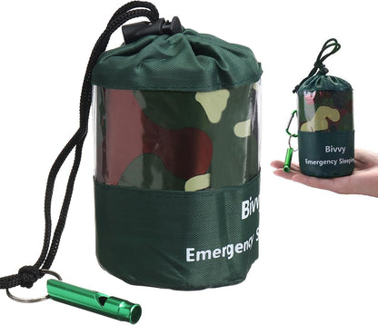 Emergency Sleeping Bag, Survival Sleeping Bag, Survival Bivouac Bag, First Aid Rescue Blankets, Waterproof Emergency Blanket, Warm Tube Tent, Ultralight, Heat Repellent, Cold Protection, Rescue Tent