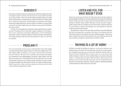 Teaching Yoga Beyond the Poses: A Practical Workbook for Integrating Themes, Ideas, and Inspiration into Your Class