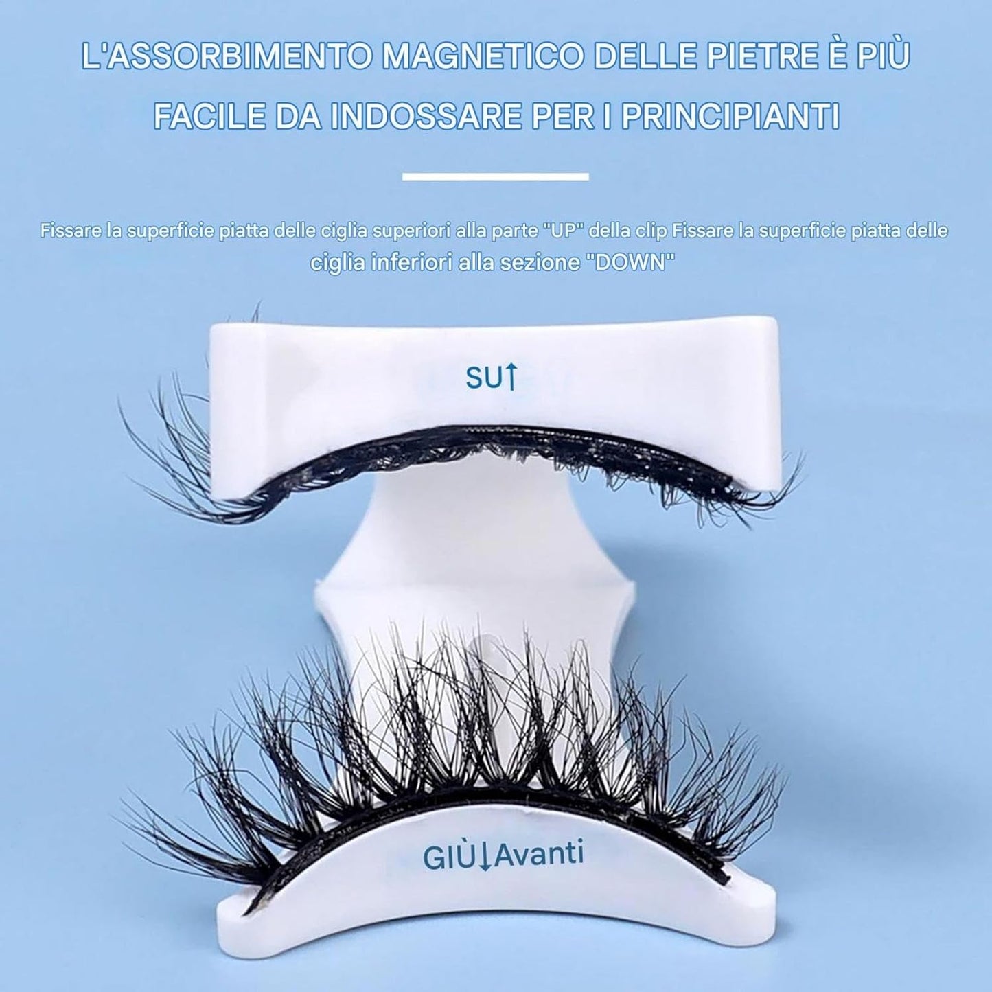 Magnetic Eyelashes - Waterproof 3D EyeLashes with Applicator, 2 Pair Reusable Eye Makeup Accessories, No Glue Eye Lash for Women, Girls