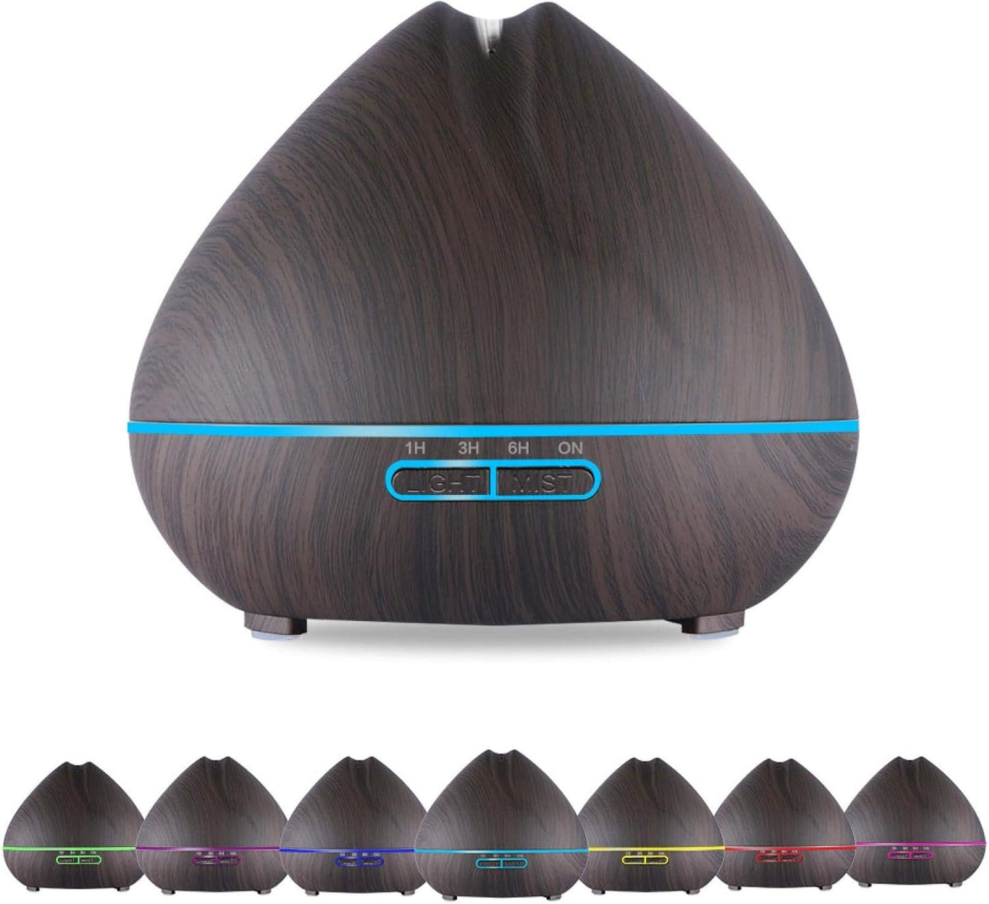 Aroma Diffuser Ultrasonic Air Humidifier with Remote Control 7 Colors Led Lights for Home