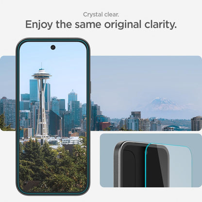 Spigen Tempered Glass Screen Protector [GlasTR EZ FIT] designed for Pixel 9a- 2 Pack