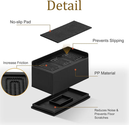 Uping Bed Risers for Furniture Table Riser Sofa Bed Riser Feet Furniture Riser, Height Increased by 5.5 cm