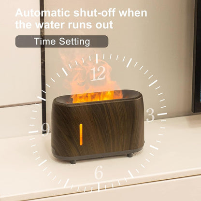 Shiawase Aroma Diffusers, Essential Flame Diffuser, Oil Diffuser Humidifier for Home Rome, Long Lasting USB, Remote Control, 3 Modes