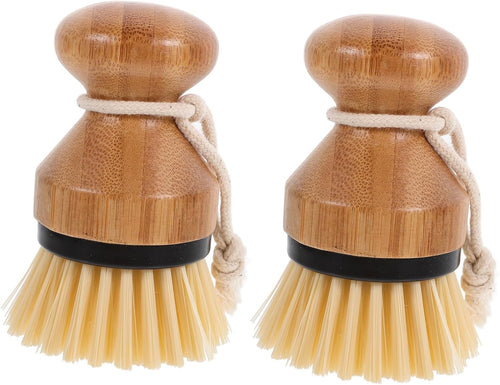 Alipis 2pcs Handle Dish Brush Ergonomic Dish Scrubber for Pots Pans Sinks Stovetops Kitchen Cleaning