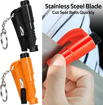 8Pcs 3 in 1 Seatbelt Cutter and Window Breaker, Car Window Breaker Keychain Seatbelt Cutter Glass Breaker, Car Emergency Escape Tool for Automotive Accidents