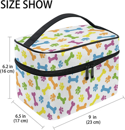 Gift Cartoon Cute Dog Cat Travel Beauty Case Women Cosmetic Bag Makeup Makeup Bag Makeup Organizer Girl, Cute Funny