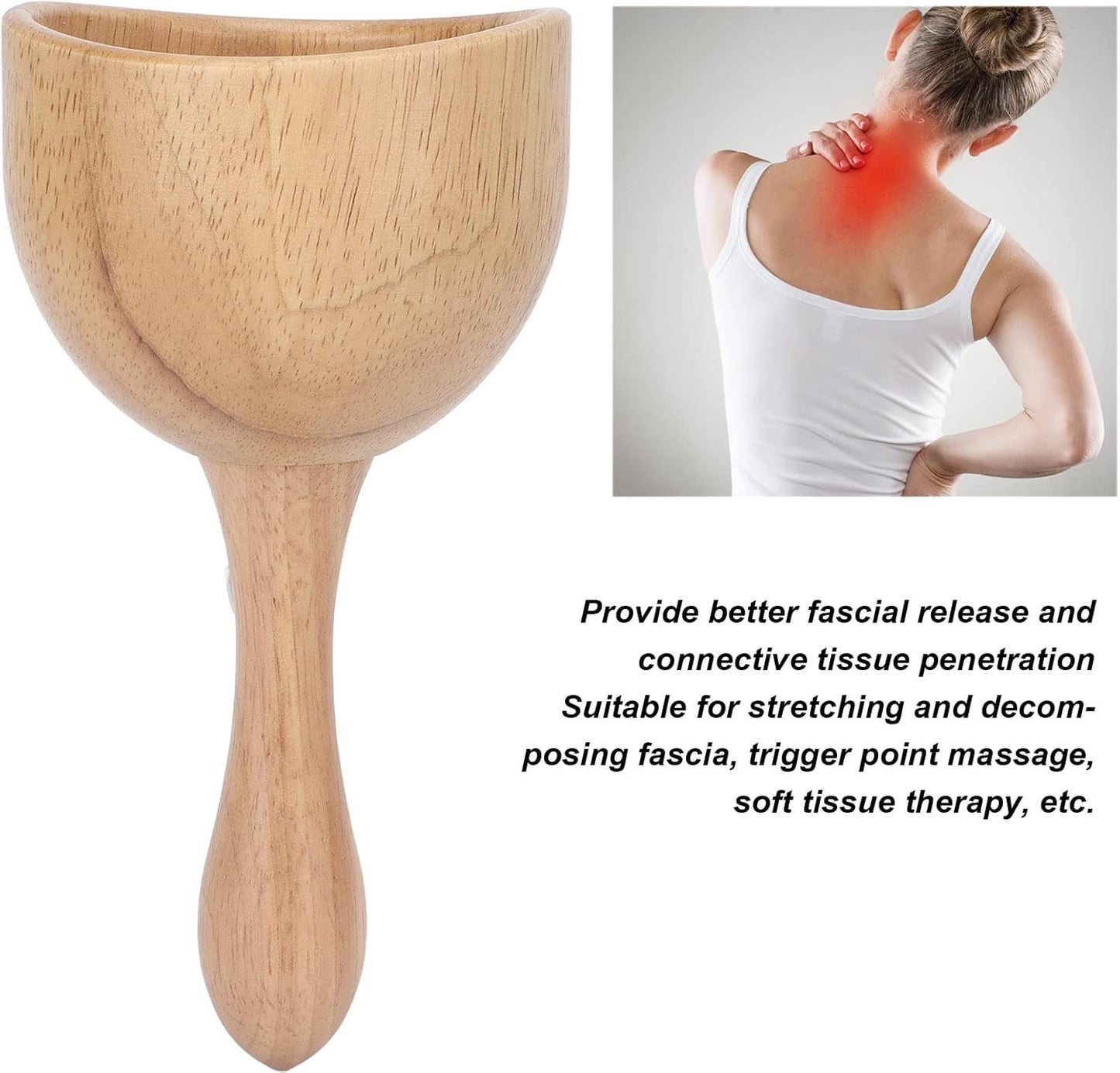 Wooden Massage Cup,Wooden Handheld Massage Cup Wooden Cup Lymphatic Drainage Massage Tool Wood Point Release for Men Women Anti Cellulite Wooden Massage Cups