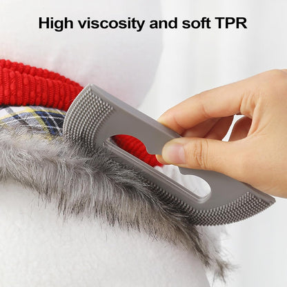 Pet Hair Remover Tool, Reusable Rubber Sheet for Lint and Removal, Rubber, Compact Cleaning Accessory for Car Interior, Carpet, Couch, Rug, Upholstery and Furniture Detailing, 13x5.6x0.5cm