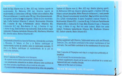 Genové 3 Pack Pilopeptan 60 Capsules - Oral Treatment to Stop Hair Loss - Hair Regrowth Treatment For Women and Men - Spain
