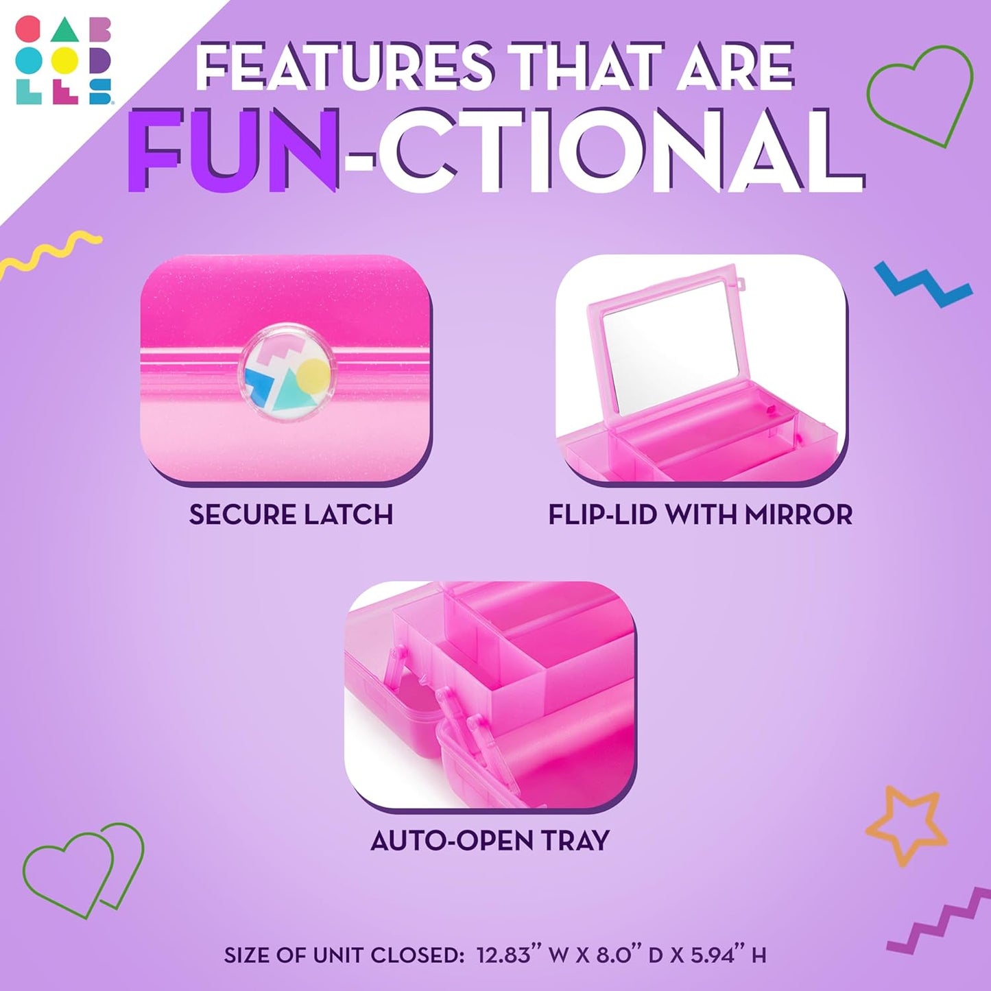 Caboodles Twilight Disco - On-the-go Girl Costmetic Organizer Make-up & Accessory Carry Case