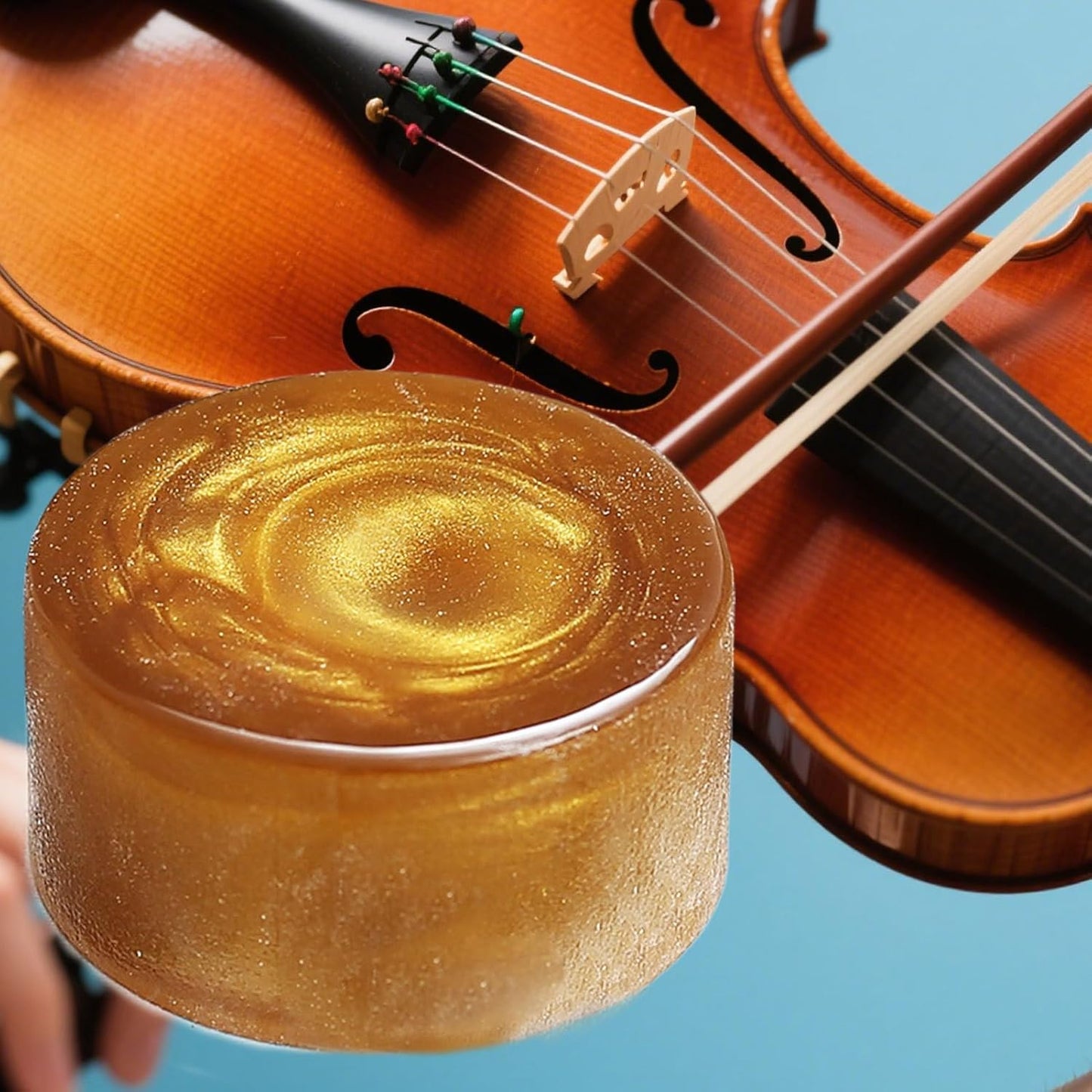 Violin Rosin, Natural Rosin for Violin and Cello, Small Dust-Proof, Long Lasting Tool, Accessories for Music Enthusiasts, Sound Kit, Essential for Cleaning and Polishing Strings
