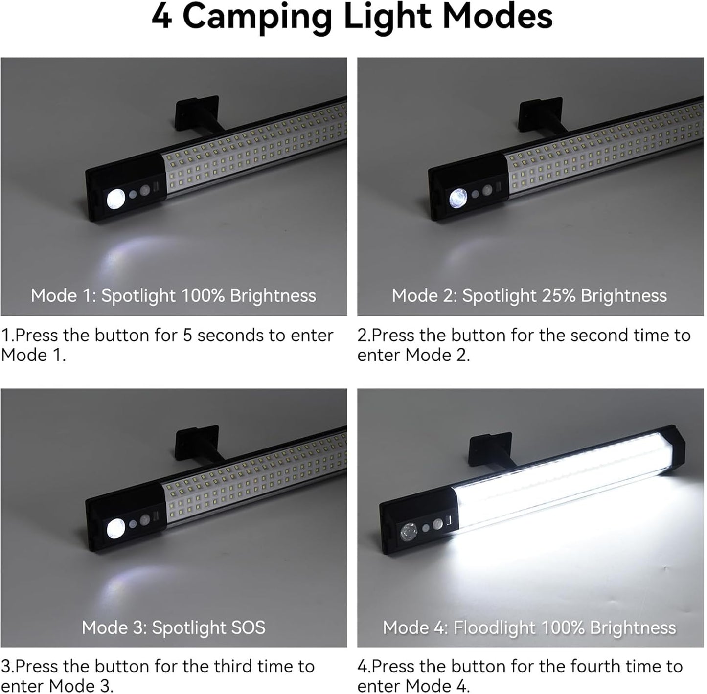 Nuyhgtr Solar Lights Outdoor, Usb Rechargeable Led Light, Smart Porch Lamp with Remote Control, Waterproof Solar Lighting for Barn Garage, Garden Fence, and Yard Use, White
