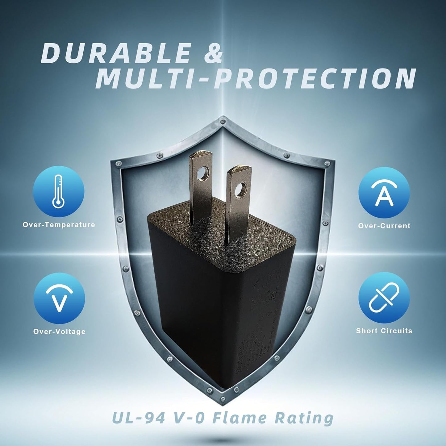 SinitoAula 5V1A USB Charger Block for Wall Outlet (UL Certified, Black, 3pcs), 5W Power Adapter Plug for Cell Phones, Tablets, Earphones, Power Banks, Smart Wearables, Toys and More Electronic Gadgets