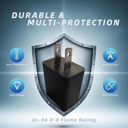 SinitoAula 5V1A USB Charger Block for Wall Outlet (UL Certified, Black, 3pcs), 5W Power Adapter Plug for Cell Phones, Tablets, Earphones, Power Banks, Smart Wearables, Toys and More Electronic Gadgets