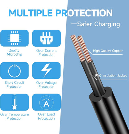ANLINK 6V 1A/1000mA 6ft AC 100-240V to DC 6V 1A 6W Power Adapter with 3 Inserts for Blood Pressure Monitors, Electronic Scales and More