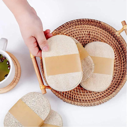 Natural Loofah Sponge | 3 Natural Dishwashing Sponges - Kitchen Eco Scrubs Natural Sponges Cleaning Plant Natural Loofah for Home Use, Unique attribute, Consulte la descripción