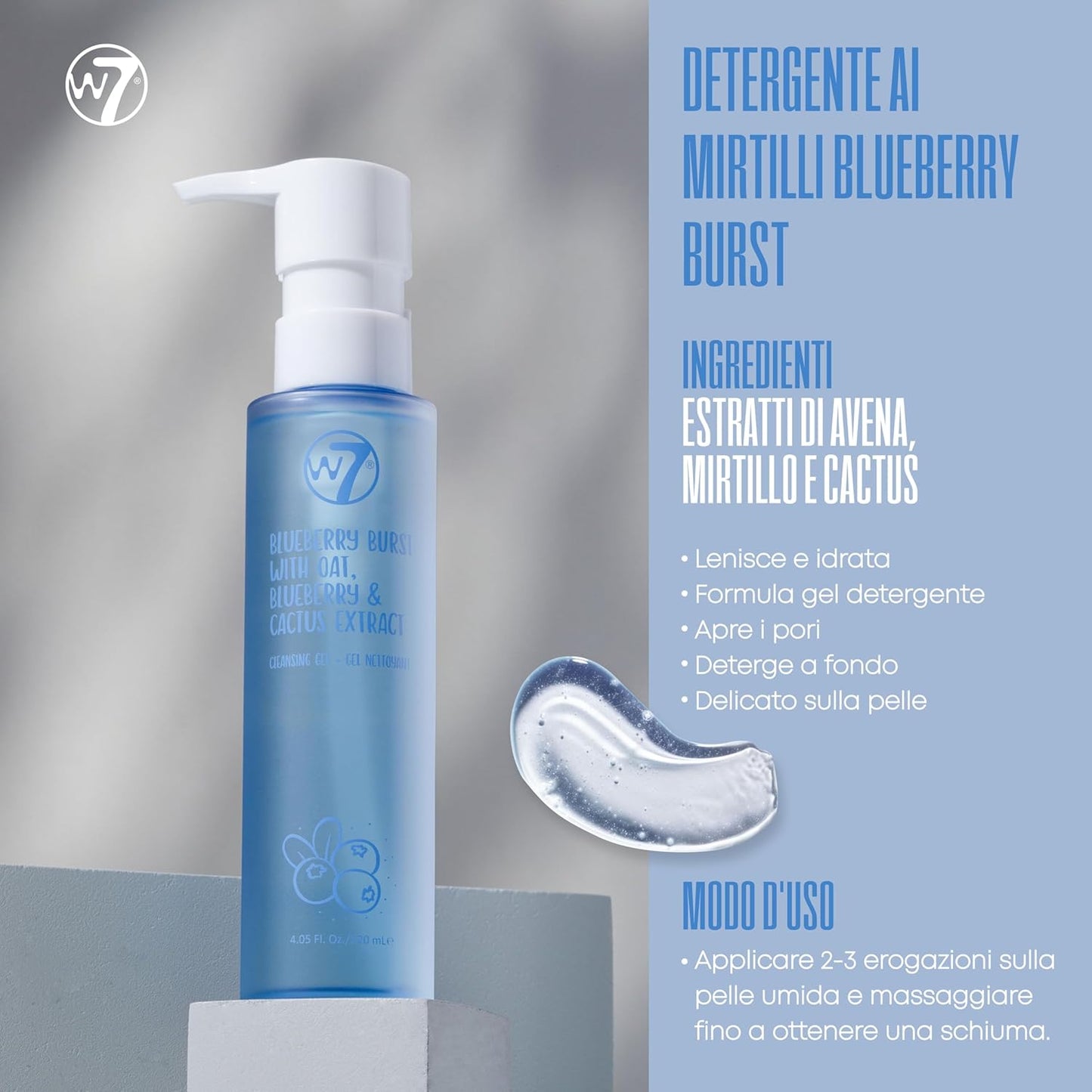 W7 - Skin Refresh Basic Gift Set - Face Moisturizer, Cleansing Gel, Tonic and Serum - Natural Cosmetics for Skin Care