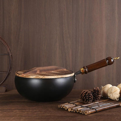 Soffriggere la padella con coperchio, padella con coperchio | Pentola per zuppa non stick sicura riutilizzabile con coperchio | Utensili da cucina e gadget per friggire, friggere, stufare