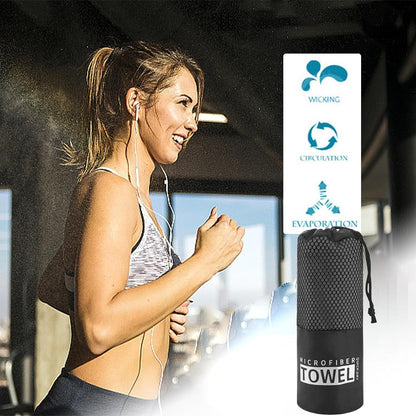 Quick Drying Beach Towel, Quick Dry Microfiber Bath Towel Workout Gear, Portable Washing Cloth, Camping Accessories, Sandproof for Exercise, Fitness, Travel