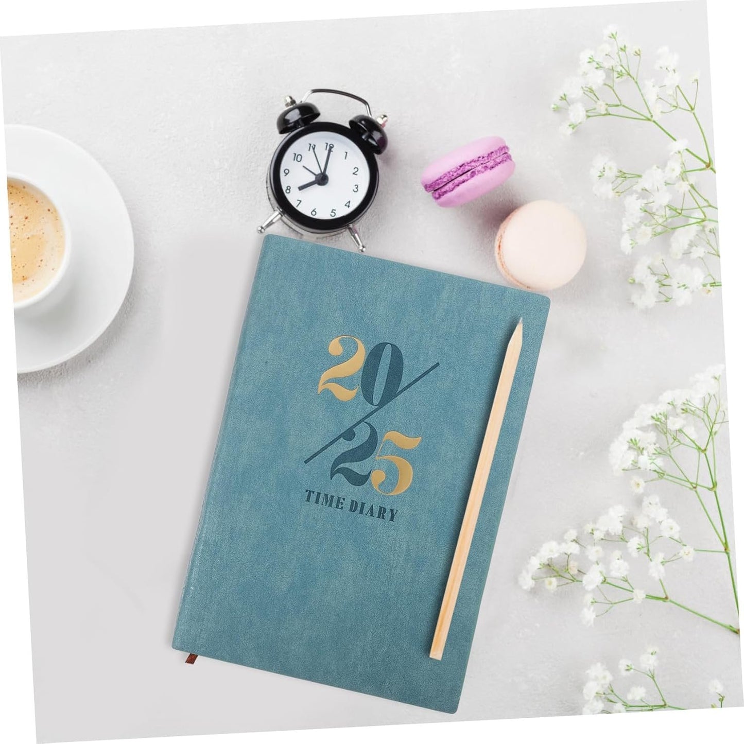 Ipetboom Student Planner Multifunctional Agenda Book with Daily Pages Weekly Meal Planner Grocery List Durable Notebook for Office Household Use