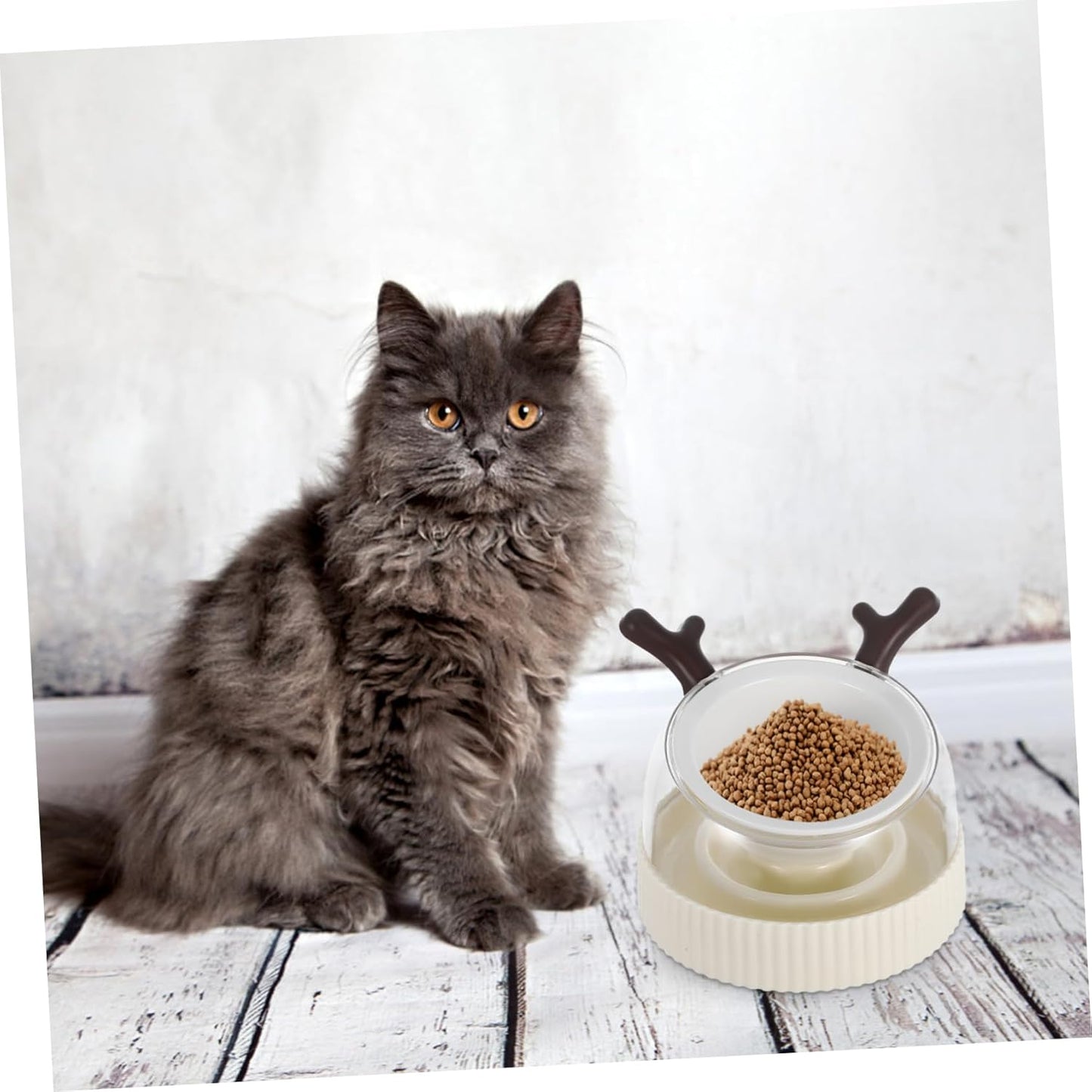 Elevated Cat Bowls Dog Puzzle Feeder Tip Ceramic Feeding Bowl for Cats and Small Dogs Easy to Clean Space Efficient Design for Feeding and Watering