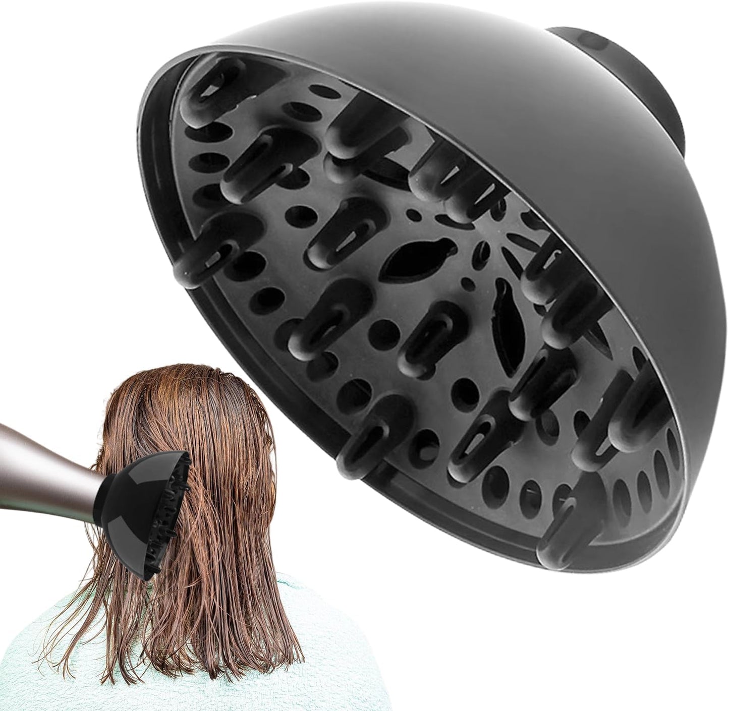 Universal Hair Diffuser Hair Dryer Accessories Suitable for 1.4-2.6 Inch Adjustable Hair Dryer Diffuser Professional Styling Tool Hair Diffuser for Hair