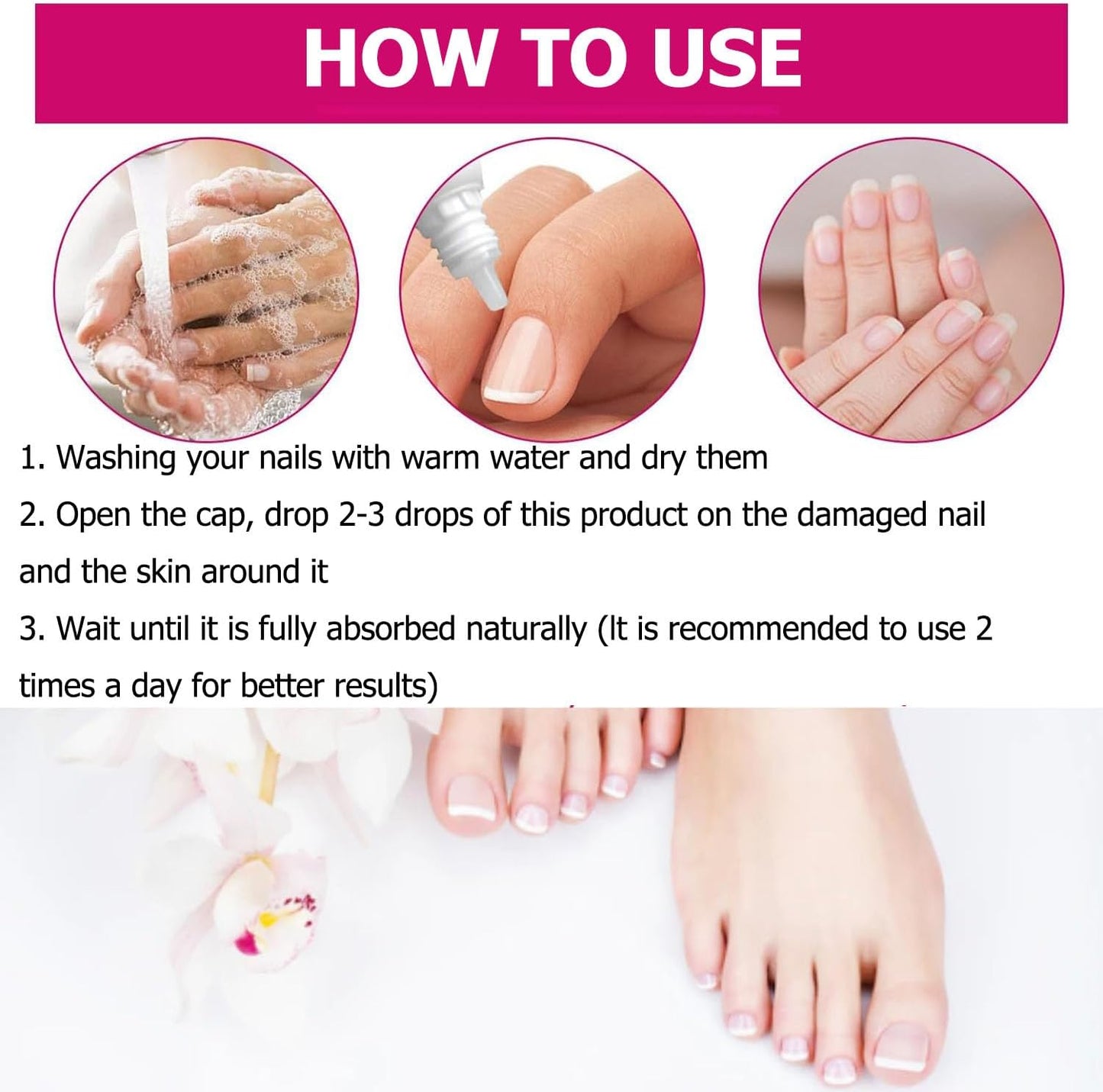 Fungigone Ginger Nail Essence, Fungigone Nail Treatment Toe, Natural Nails Fungus Treatment for Toenail & Foot Care, Regenerate Nails and Heal Wounds & Cracks (2 PCS)