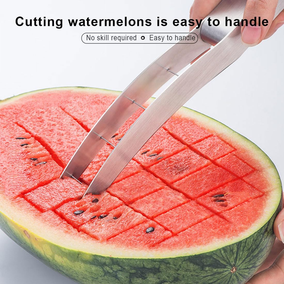 Wtermelon Cutter Slicer Stainless Steel 2024 New Creative Trends Kitchen Gadgets Cut Watermelon Into Cubes Knife Melon Baller for Kitchen Gadgets Useful Cool Tool