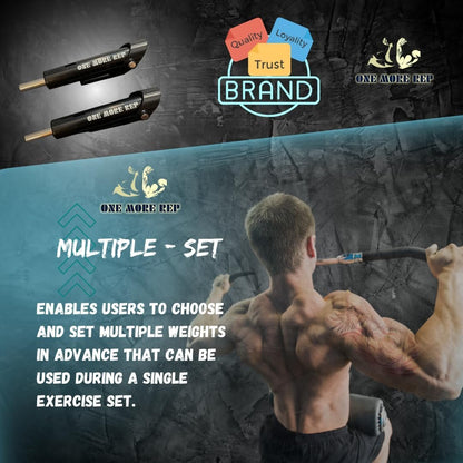 Onemorerep™Drop Set Pins Gym - Original Weight Dropset Pins for Weight Stack, Weight Loading Stack Pin for Gym Performance, Drop Set Pin for Gym Accessories and Gym Equipment, Ideal Home Gym Equipment
