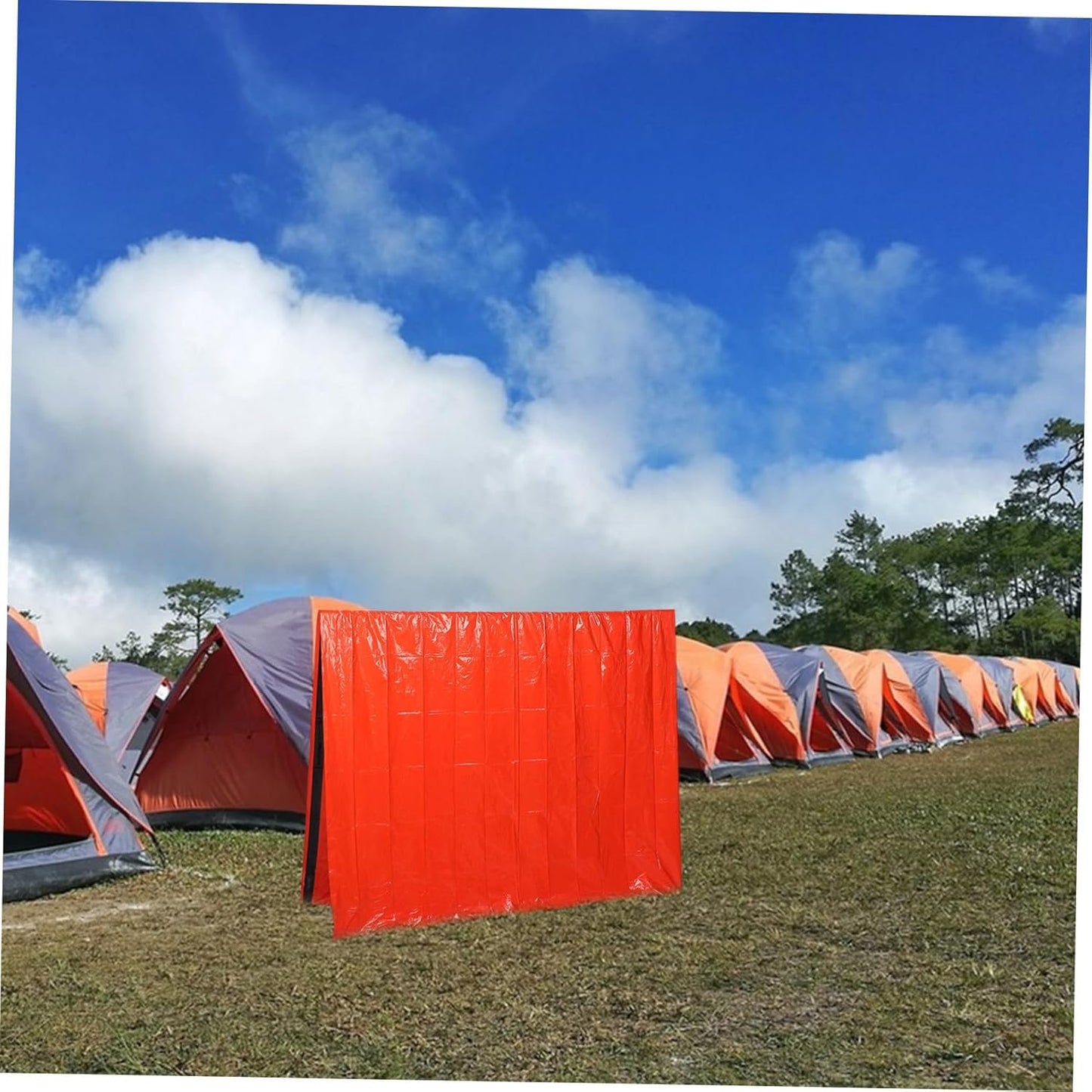 Yardwe Emergency Sleeping Bag Life-Saving Blanket Outdoor Warming Shelter Waterproof Windproof Tent Survival Gear Multi-use Survival Tent