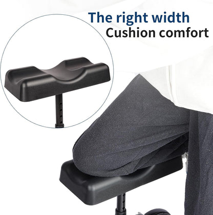 CloudHand Foldable Lightweight Knee Walker, Portable Knee Scooter featuring Basket, Adjustable Steering, and Brake System, Better Alternative to Crutches, Black