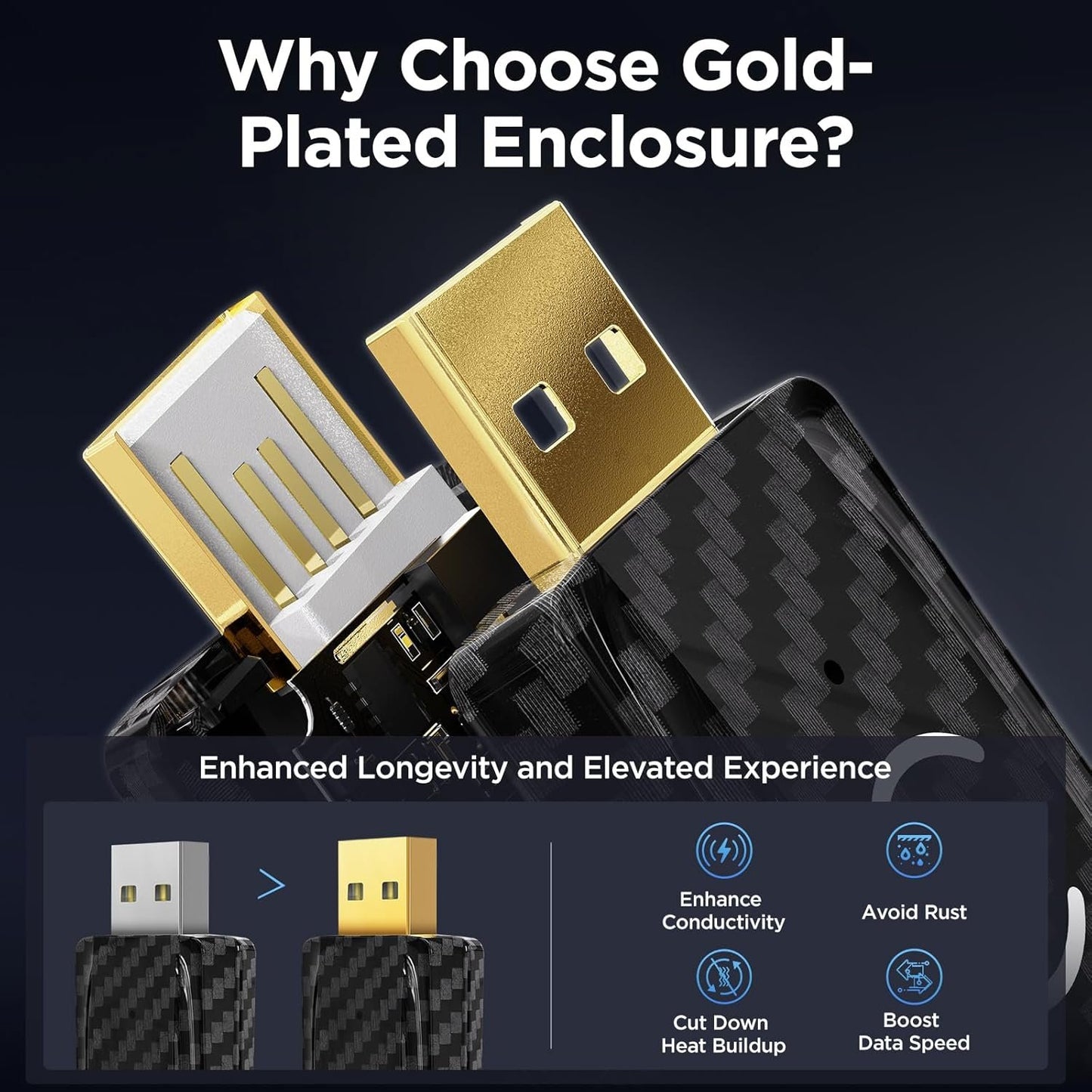 MSXTTLY Wireless Carplay Adapter & Android Auto Wireless 2 in 1, SMT-AC01 Converts Android Auto/Carplay from Wired to Wireless, Supports iOS 10+ and Android 11+, USB C/A, Plug & Play Mini Black