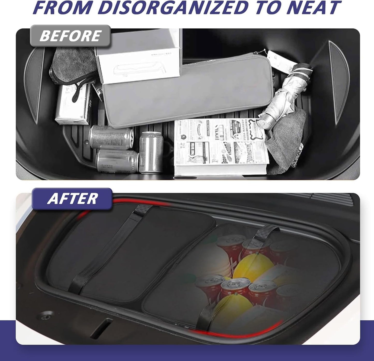 IMETAPLUS Frunk Cooler Organizer, Insulation Cooler Bag Front Trunk Storage Organizer for Tesla Model 3