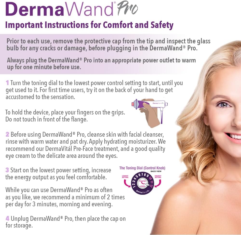 DermaWand PRO Microcurrent Skincare Device - The Anti-Aging Solution for All Skin Types