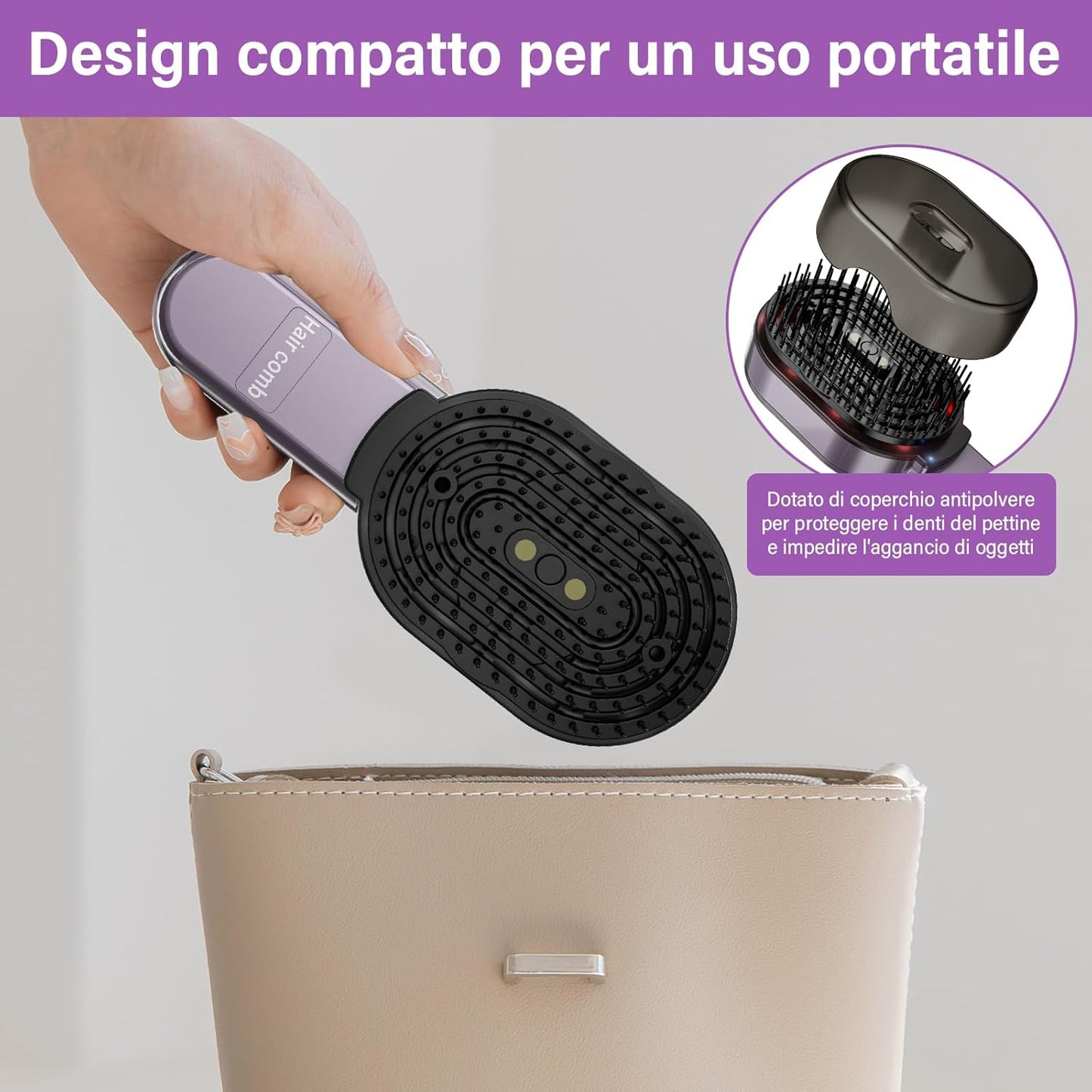 Scalp Massager Hair Oil Applicator Massage Brush, Electric Scalp Massage Brush, Vibration Massage Comb 4 Ways
